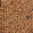 Fotoliu cu Structură Natural Banana Weaving și Perne Ecru - Vasa Viadurini