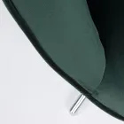 Fotoliu cu Structură Reglabilă din Oțel Cromat și Catifea - Giulia Viadurini