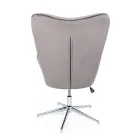 Fotoliu cu Structură Reglabilă din Oțel Cromat și Catifea - Giulia Viadurini