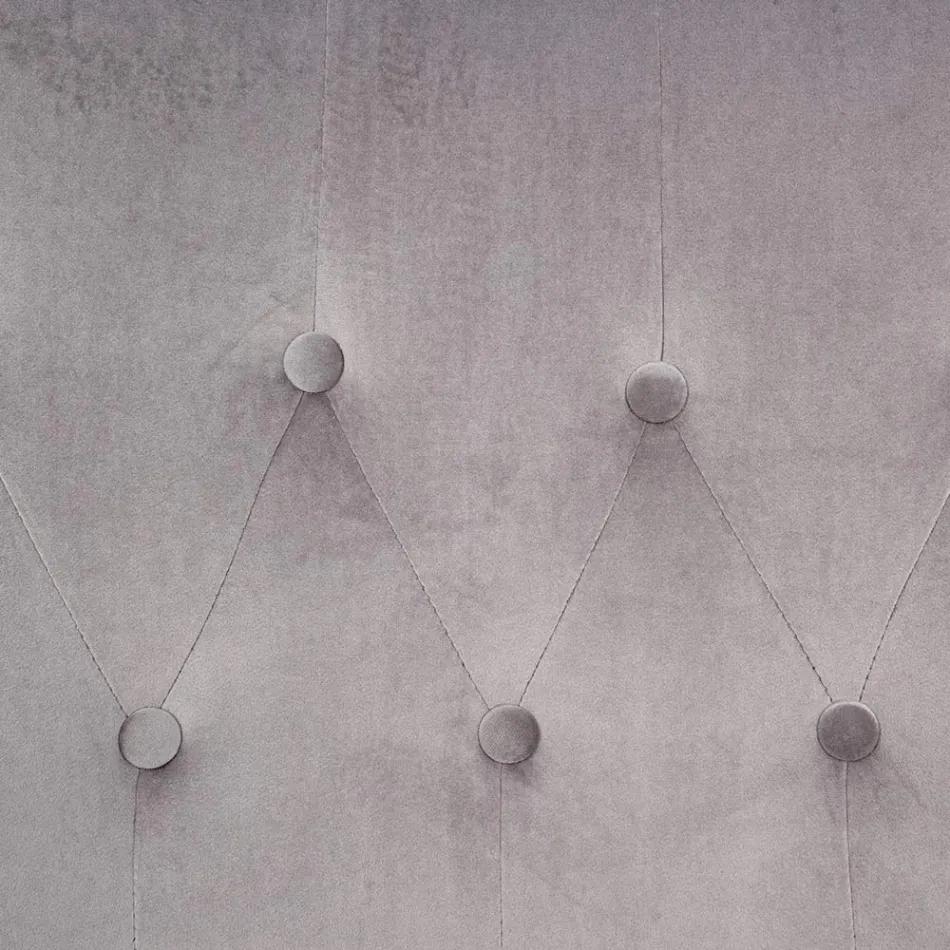 Fotoliu cu Structură Reglabilă din Oțel Cromat și Catifea - Giulia Viadurini