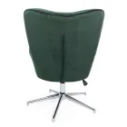 Fotoliu cu Structură Reglabilă din Oțel Cromat și Catifea - Giulia Viadurini