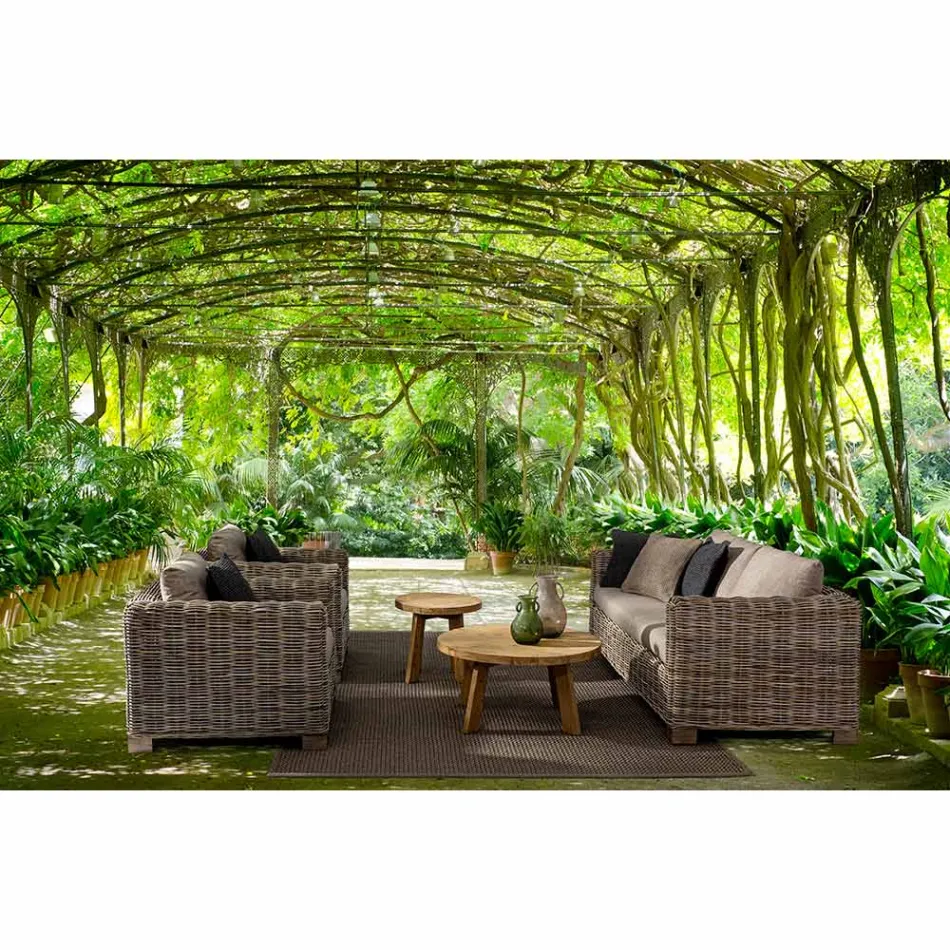 Fotoliu Rattan interior și exterior de Homemotion - Ceara Design Viadurini