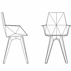 Faz Vondom design fotoliu exterioar, polipropilenă și policarbonat Viadurini