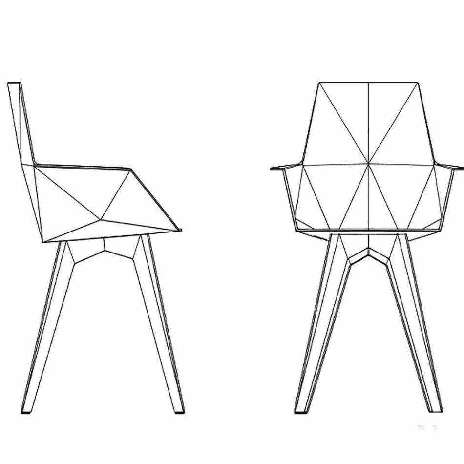 Faz Vondom design fotoliu exterioar, polipropilenă și policarbonat Viadurini