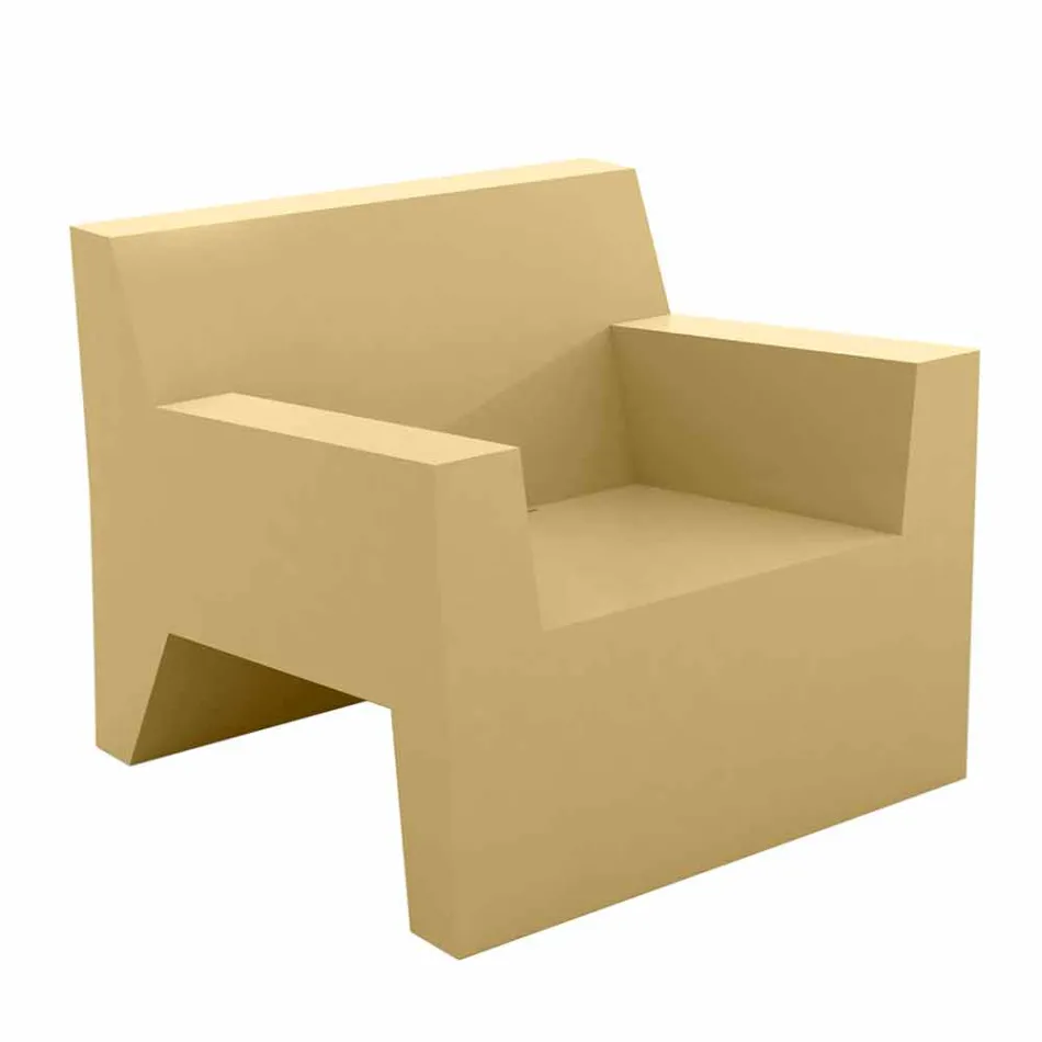 Jut de fotolii de exterior Vondom design din rășină din polietilenă Viadurini