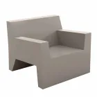 Jut de fotolii de exterior Vondom design din rășină din polietilenă Viadurini