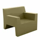 Jut de fotolii de exterior Vondom design din rășină din polietilenă Viadurini