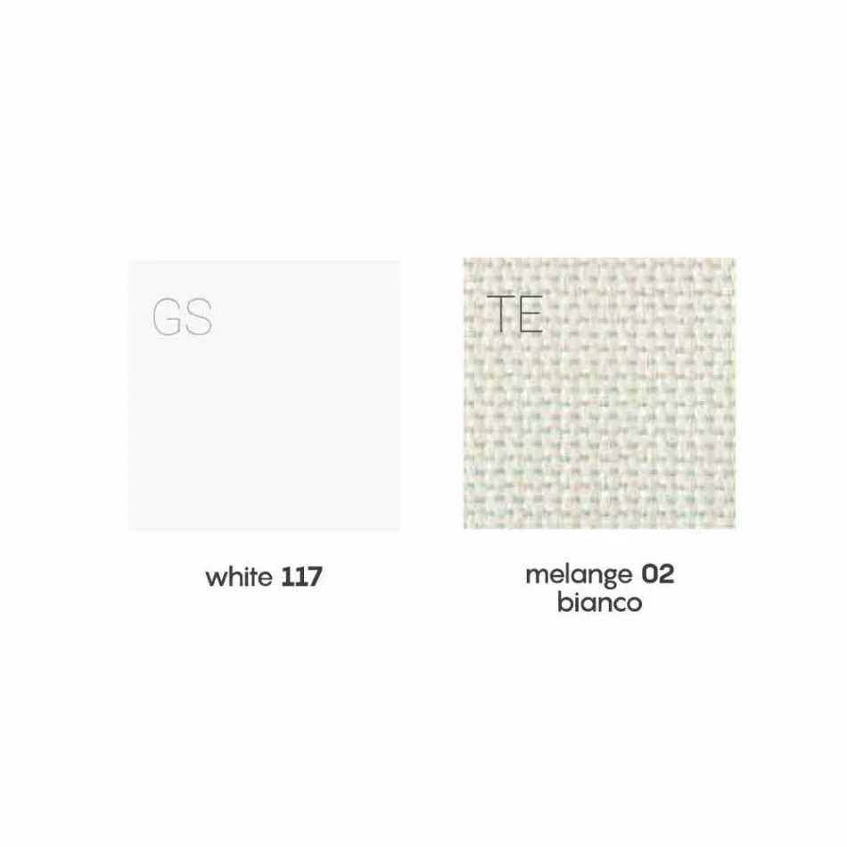 Fotoliu tapițat în aer liber de design alb și modern - Samurai de Myyour Viadurini