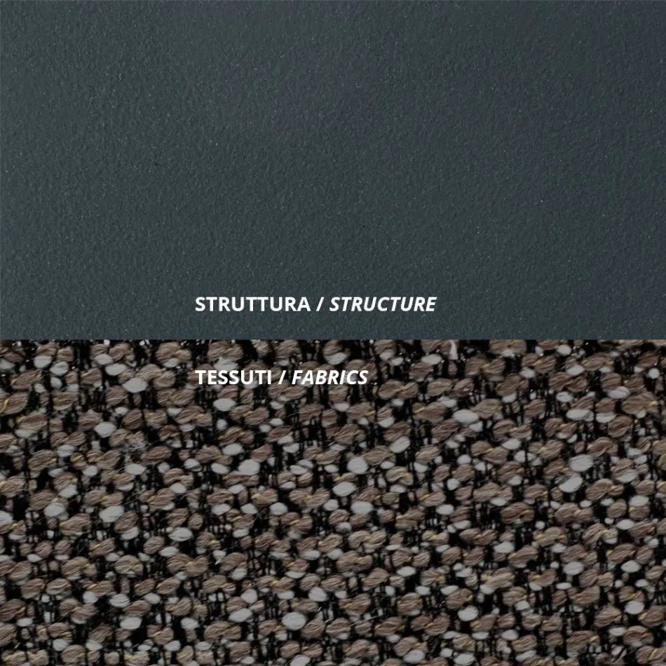 Fotoliu de exterior din Otel si Polipropilena Made in Italy - Astrid Viadurini