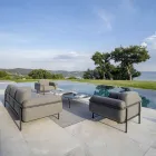 Fotoliu de exterior din Otel si Polipropilena Made in Italy - Astrid Viadurini