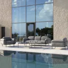 Fotoliu de exterior din Otel si Polipropilena Made in Italy - Astrid Viadurini