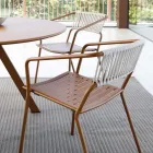 Fotoliu Exterior din Otel Galvanizat Stivuibil Made in Italy 2 Piese - Vesna Viadurini