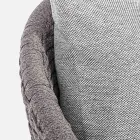 Fotoliu de exterior din frânghie și lemn de tec, Homemotion - Callum Viadurini