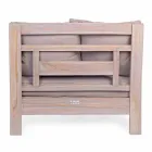 Homemotion - fotoliu Nusadua Classic Design în exterior din lemn de tec Viadurini