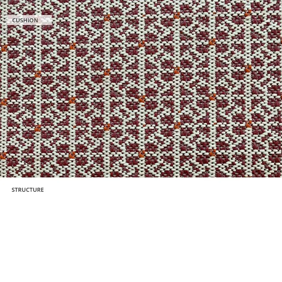 Fotoliu de exterior metalic cu perna de lux Made in Italy - Karol Viadurini