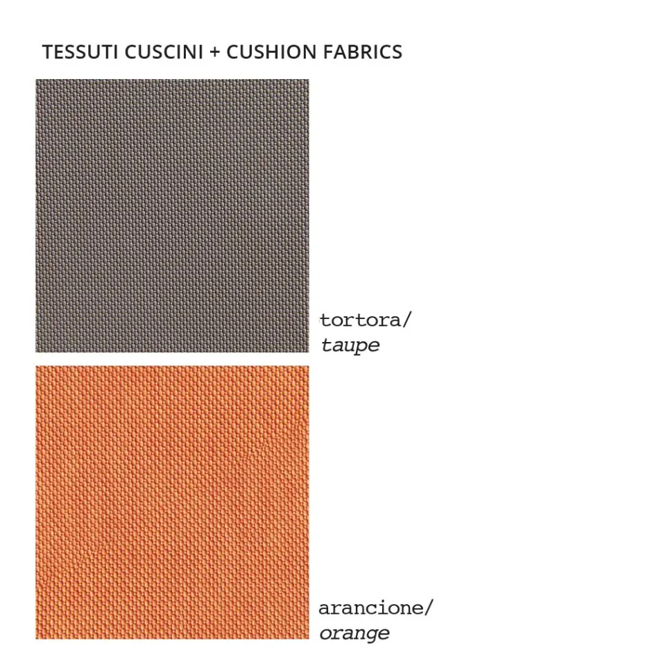 Fotoliu de exterior din Polietilena cu Perna Made in Italy - Chiabotto Viadurini