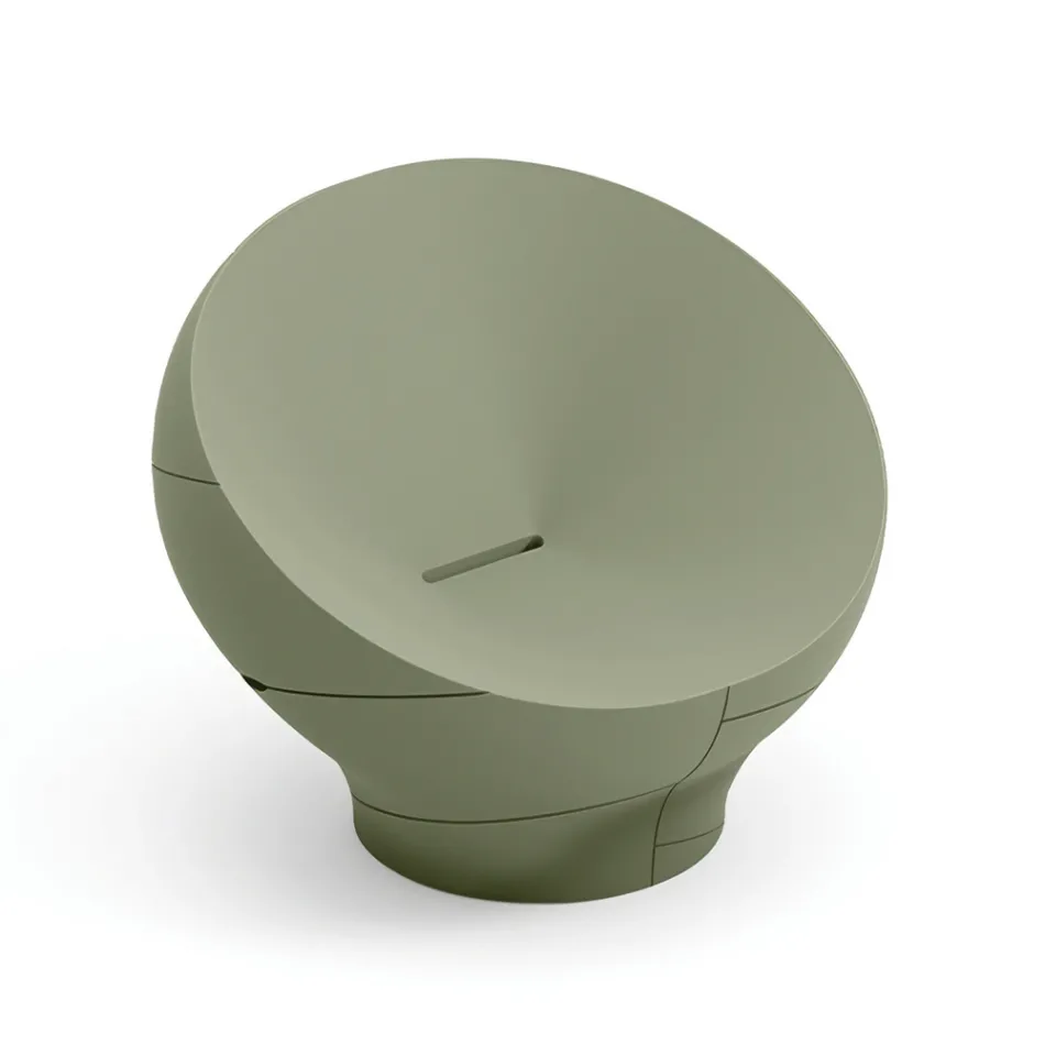 Fotoliu de exterior din polietilenă disponibil în diverse culori - Prosop Viadurini