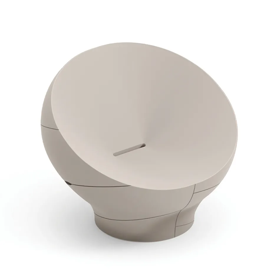 Fotoliu de exterior din polietilenă disponibil în diverse culori - Prosop Viadurini