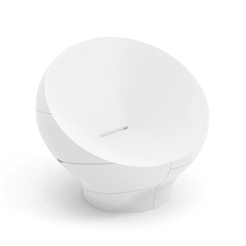 Fotoliu de exterior din polietilenă disponibil în diverse culori - Prosop Viadurini