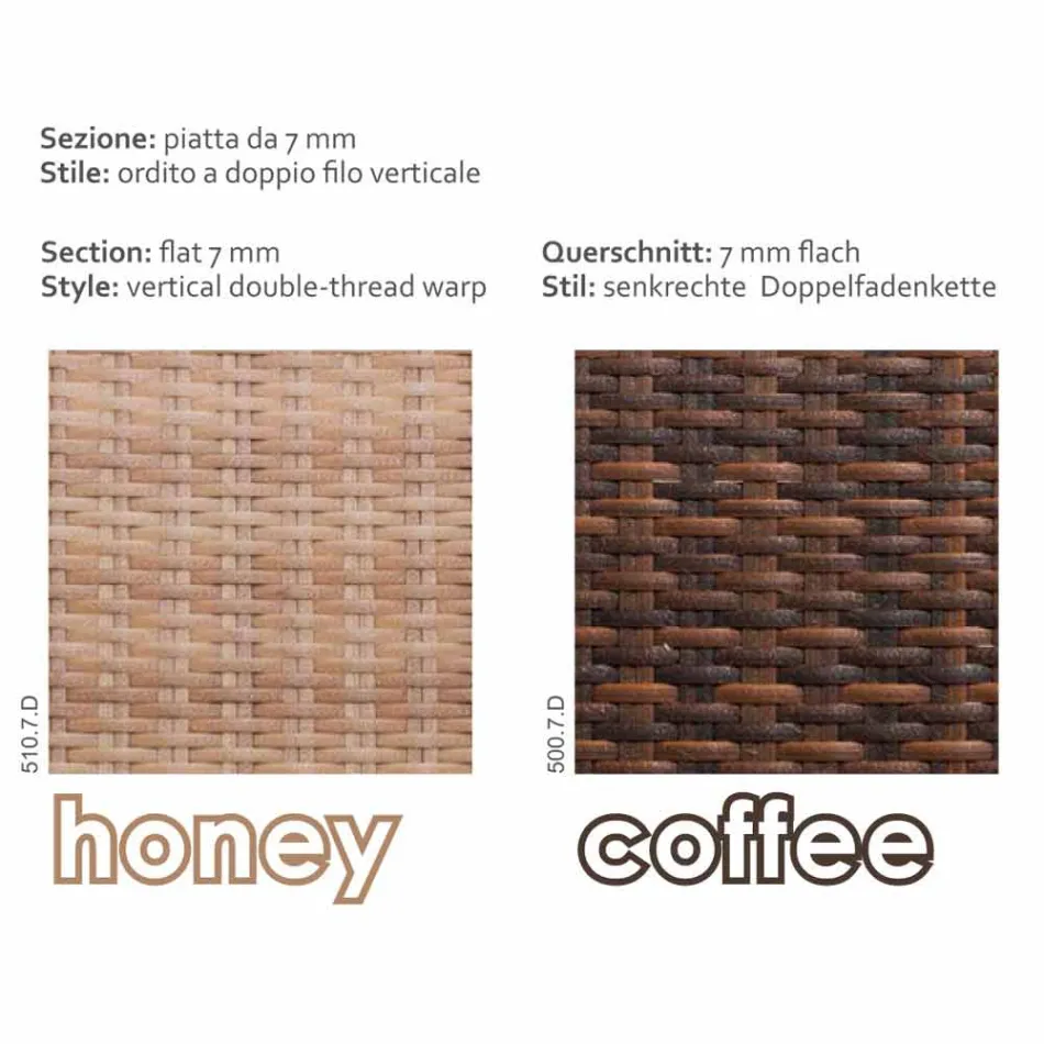 Outdoor Fotoliu mână în polietilenă Joe Viadurini