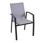 Fotoliu de exterior din aluminiu și textilenă - Map Viadurini