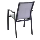 Fotoliu de exterior din aluminiu și textilenă - Map Viadurini