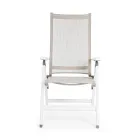 Fotoliu de exterior rabatabil cu structura din aluminiu, Homemotion - Ursula Viadurini