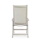 Fotoliu de exterior rabatabil cu structura din aluminiu, Homemotion - Ursula Viadurini