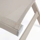 Fotoliu de exterior rabatabil cu structura din aluminiu, Homemotion - Ursula Viadurini