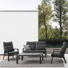 Fotoliu reclinabil de exterior din țesătură și aluminiu, 2 bucăți - Nathy Viadurini