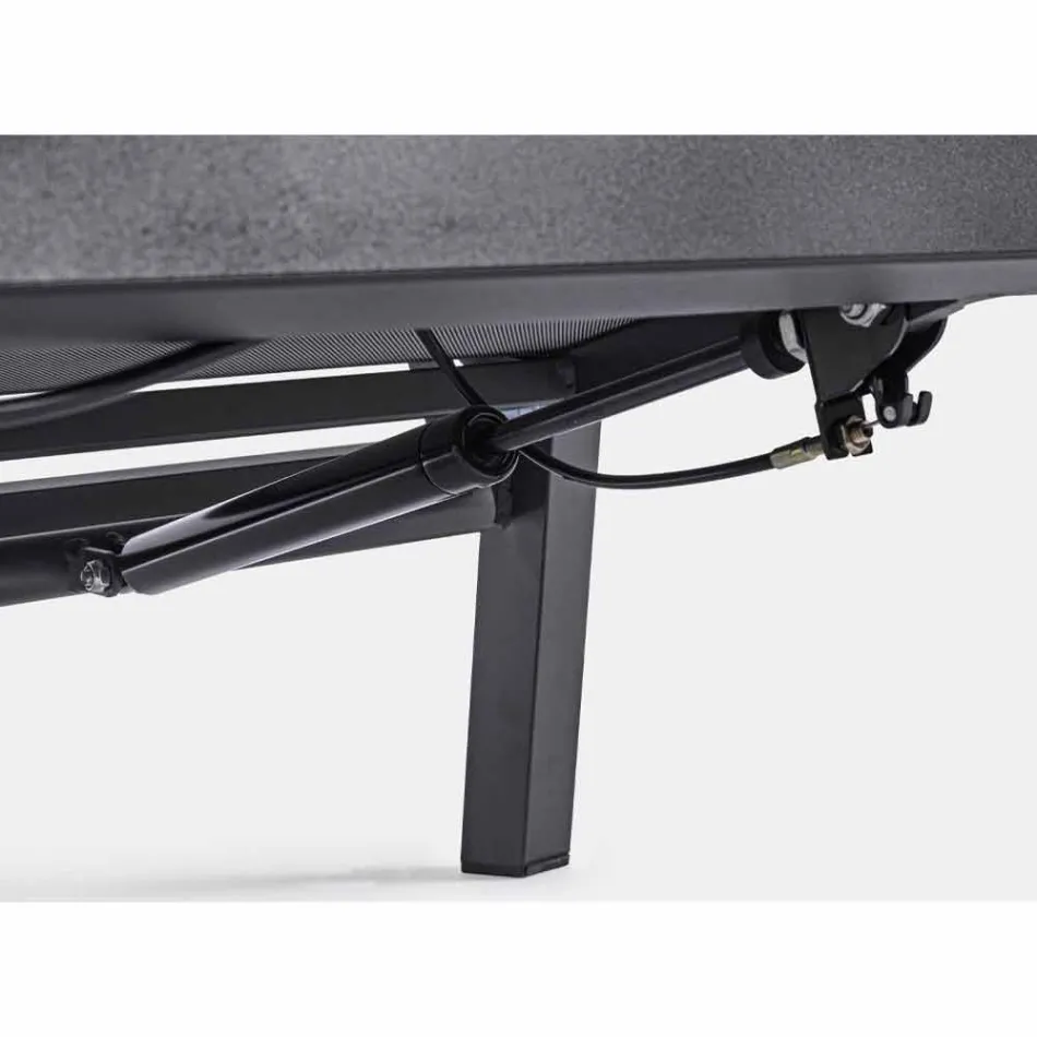 Fotoliu reclinabil de exterior din țesătură și aluminiu, 2 bucăți - Nathy Viadurini