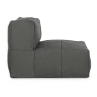 Fotoliu de exterior îmbrăcat cu țesătură detașabilă, Homemotion - Lydia Viadurini