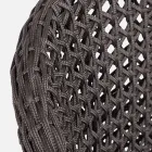 Fotoliu de gradina cu picioare din teak si sezut din stofa, Homemotion - Chantall Viadurini