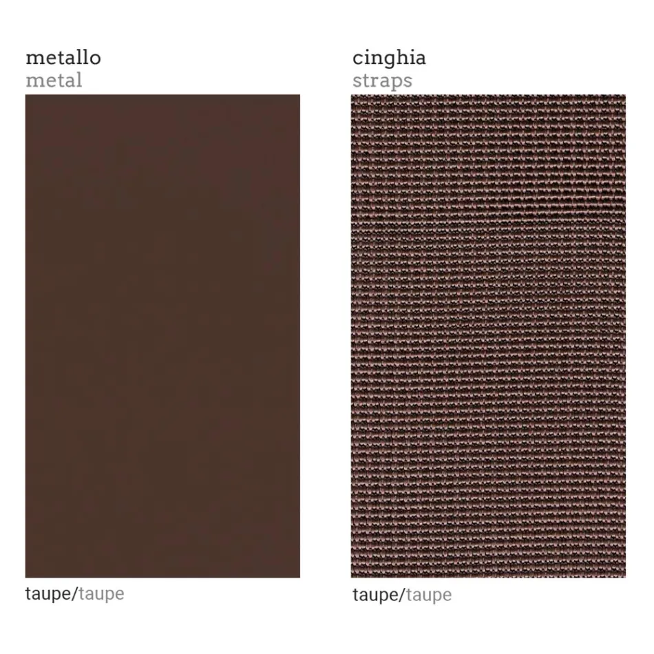 Fotoliu de gradina cu sezut din stofa si structura din aluminiu Made in Italy - Juliediv Viadurini