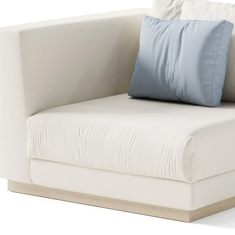 Fotoliu de grădină cu structură în colțul din dreapta Made in Italy - Rubik Viadurini