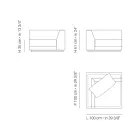 Fotoliu de grădină cu structură în colțul din dreapta Made in Italy - Rubik Viadurini