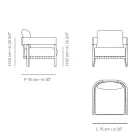 Scaun de gradina cu cadru din lemn de tec Made in Italy - Briga Viadurini