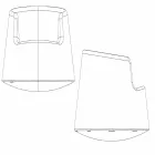 Modern fotoliu de grădină de design ruletă Vondom în polietilenă Viadurini