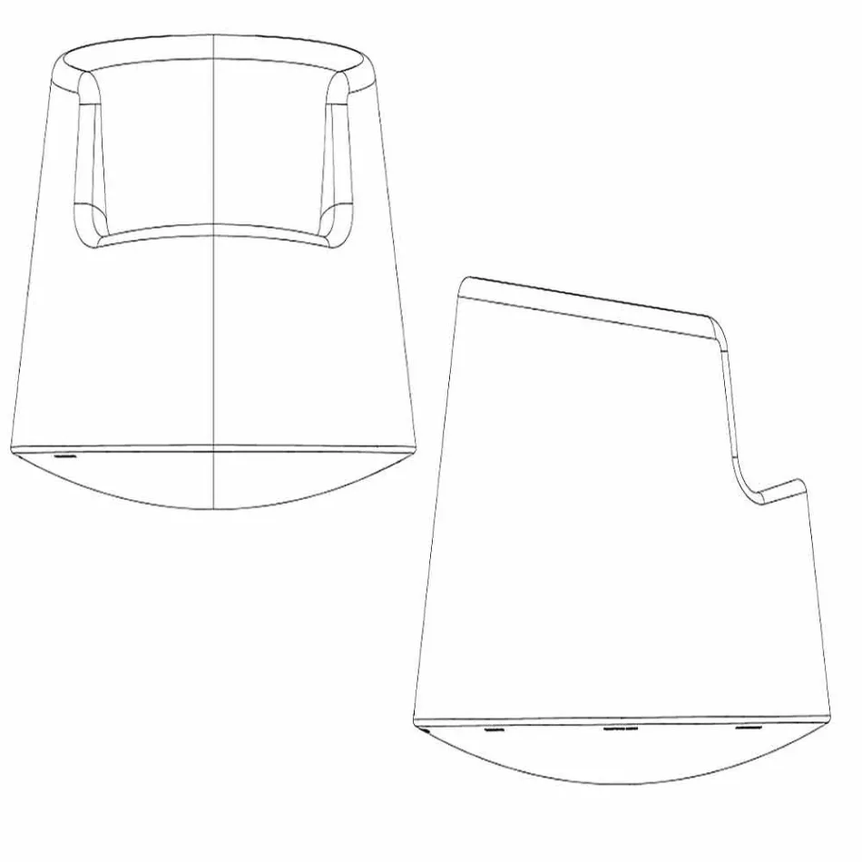 Modern fotoliu de grădină de design ruletă Vondom în polietilenă Viadurini