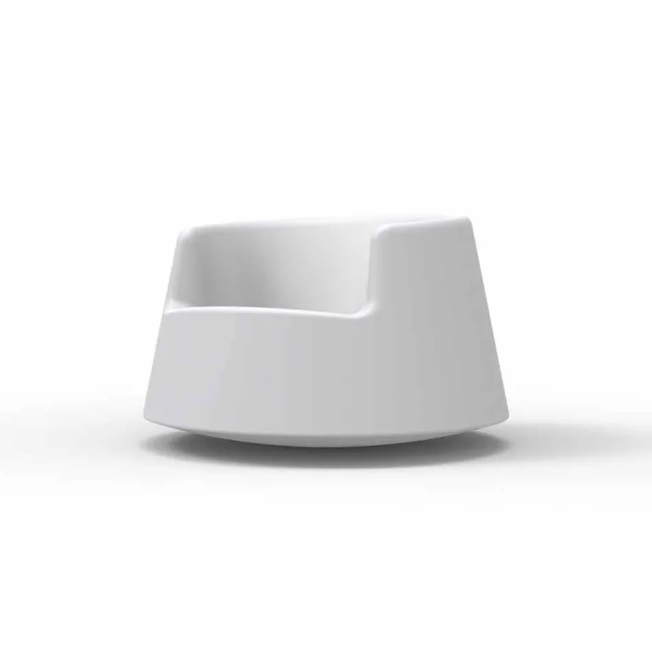 Modern fotoliu de grădină de design ruletă Vondom în polietilenă Viadurini