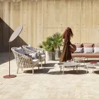 Fotoliu de grădină din aluminiu Made in Italy - Emmacross by Varaschin Viadurini