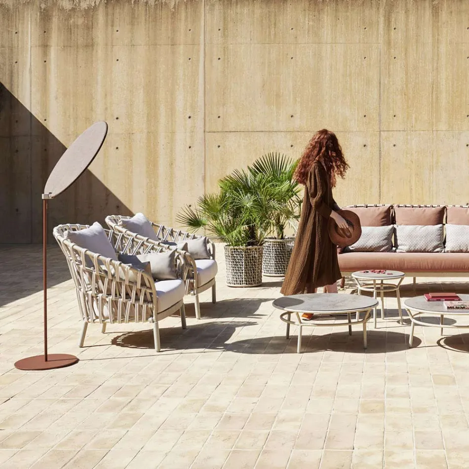 Fotoliu de grădină din aluminiu Made in Italy - Emmacross by Varaschin Viadurini