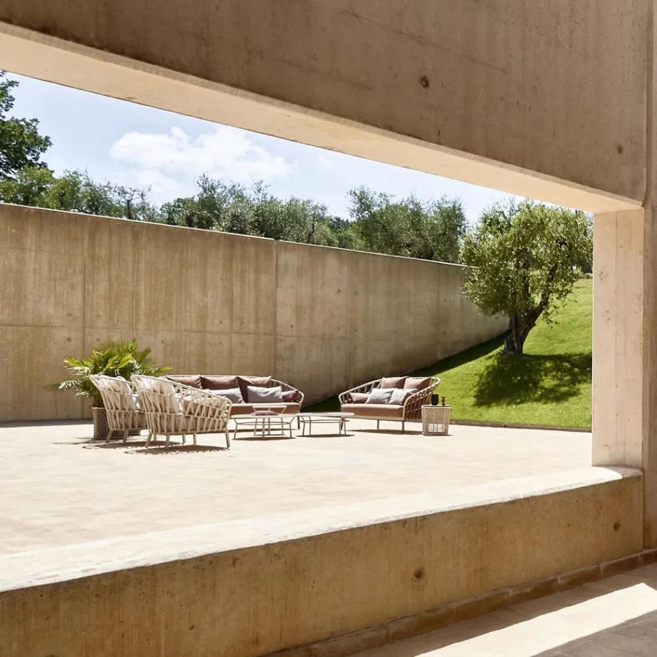 Fotoliu de grădină din aluminiu Made in Italy - Emmacross by Varaschin Viadurini