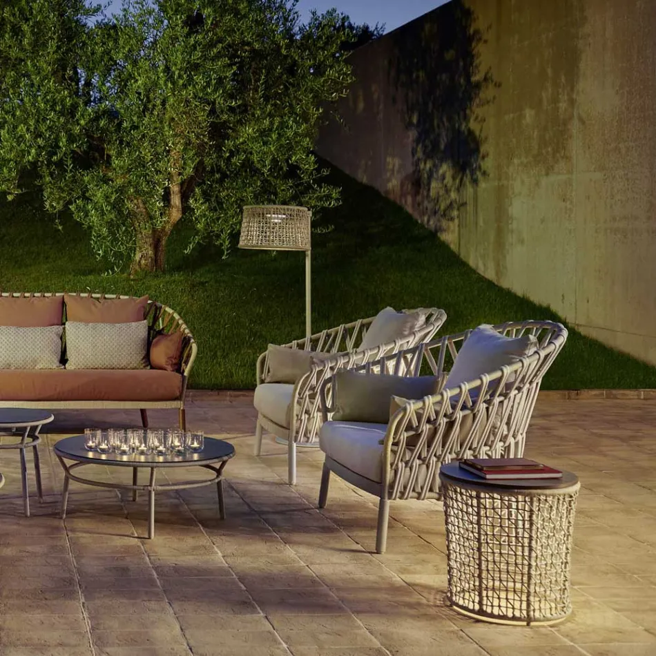 Fotoliu de grădină din aluminiu Made in Italy - Emmacross by Varaschin Viadurini