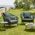 Fotoliu de grădină din aluminiu Made in Italy - Emmacross by Varaschin Viadurini