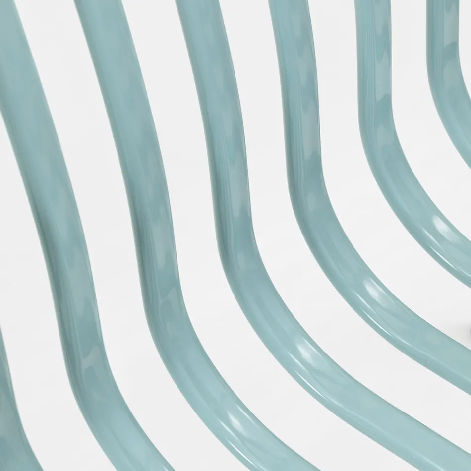 Fotoliu de grădină metalic stivuibil Made in Italy 2 piese - Simply Viadurini