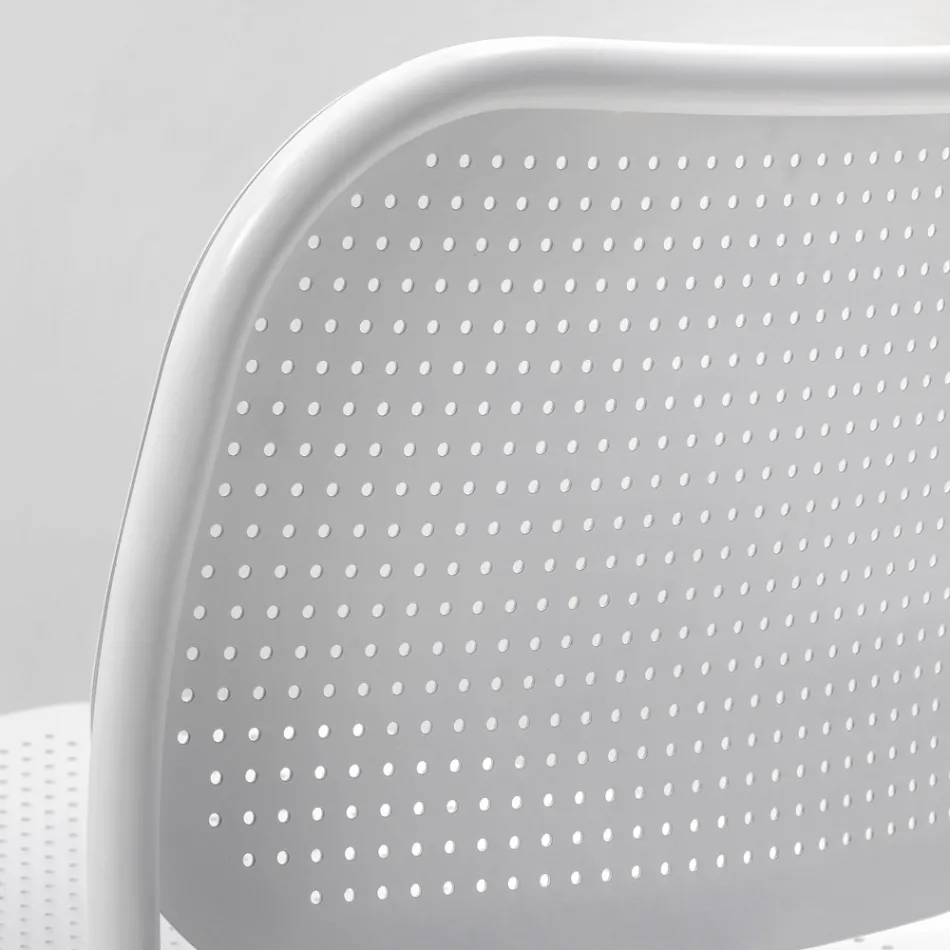 Fotoliu de Gradina din Metal Vopsit Made in Italy 2 Piese - Synergy Viadurini