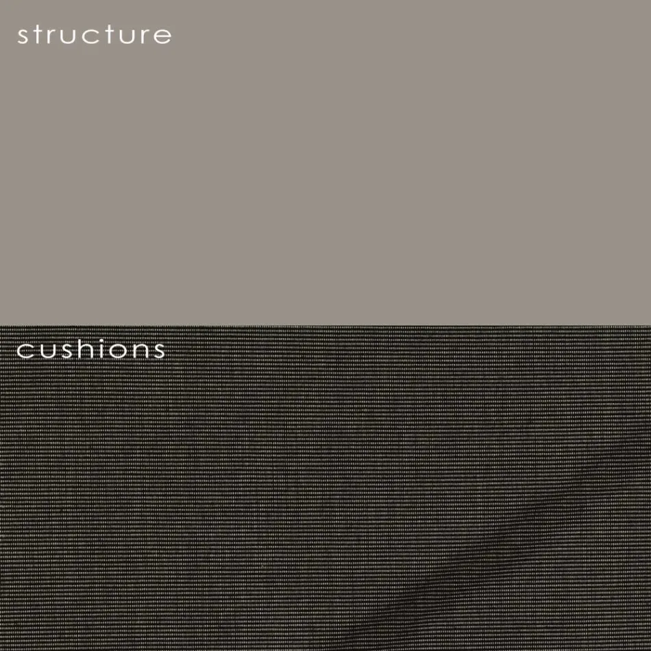 Fotoliu de grădină din polietilenă și țesătură Made in Italy - Freccia Viadurini