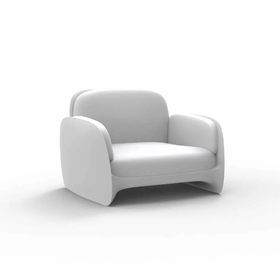 Pezzettina de fotoliu de gradina Vondom din polietilena, design Viadurini