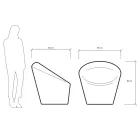 Fotoliu de Gradina din Polietilena Fluo si Colorata Made in Italy - Colores Viadurini